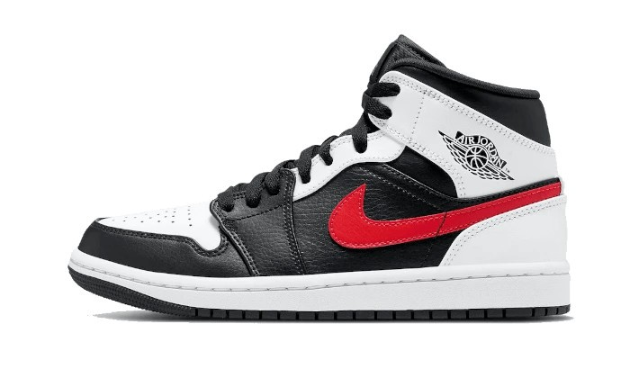 AIR JORDAN 1 MID BLACK CHILE RED WHITE 601013