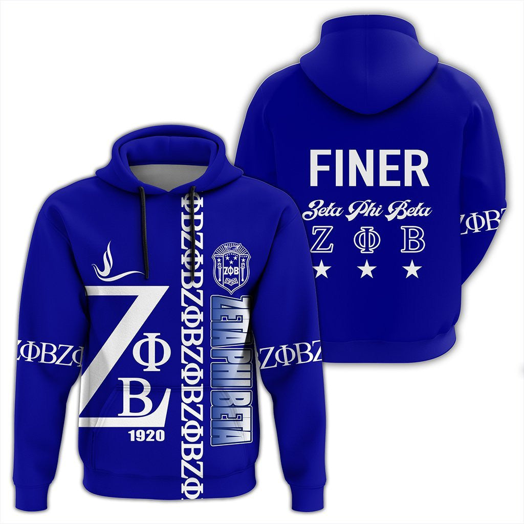 Sorority Hoodie – Blue Zeta Phi Beta Pullover Hoodie