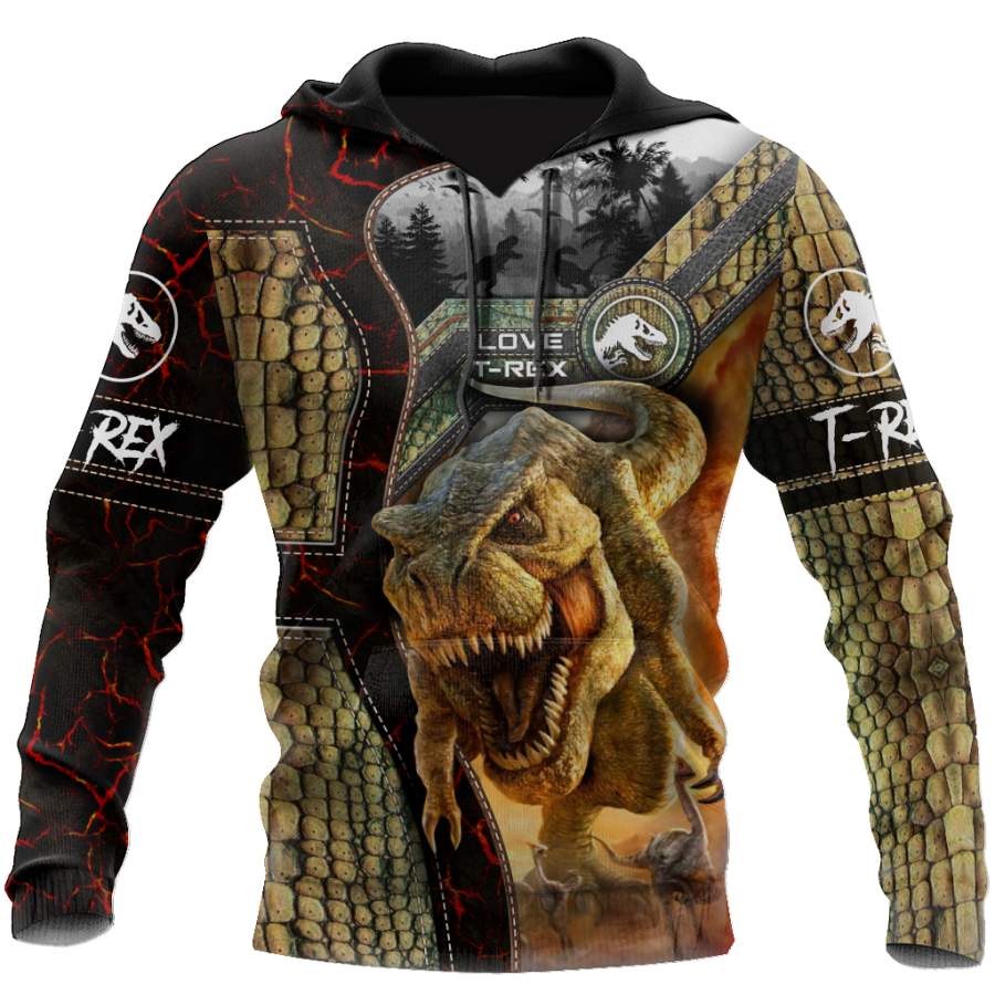 Dinosaur T-rex Master 3D all over printed shirts TR1710203