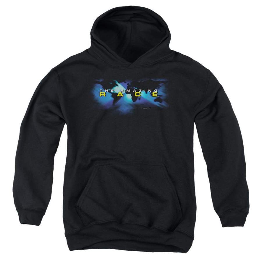 The Amazing Race Faded Globe Youth Hoodie (Ages 8-12)