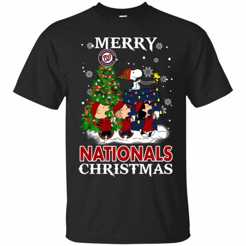 Merry Washington Nationals Christmas Snoopy Ugly Sweater Style Shirts