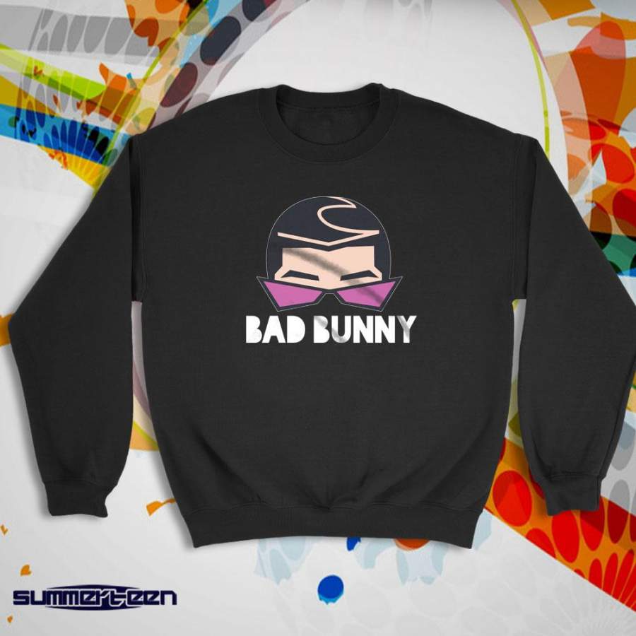 Bad Bunny Hair and Glasses Style Art Women’s Sweatshirt