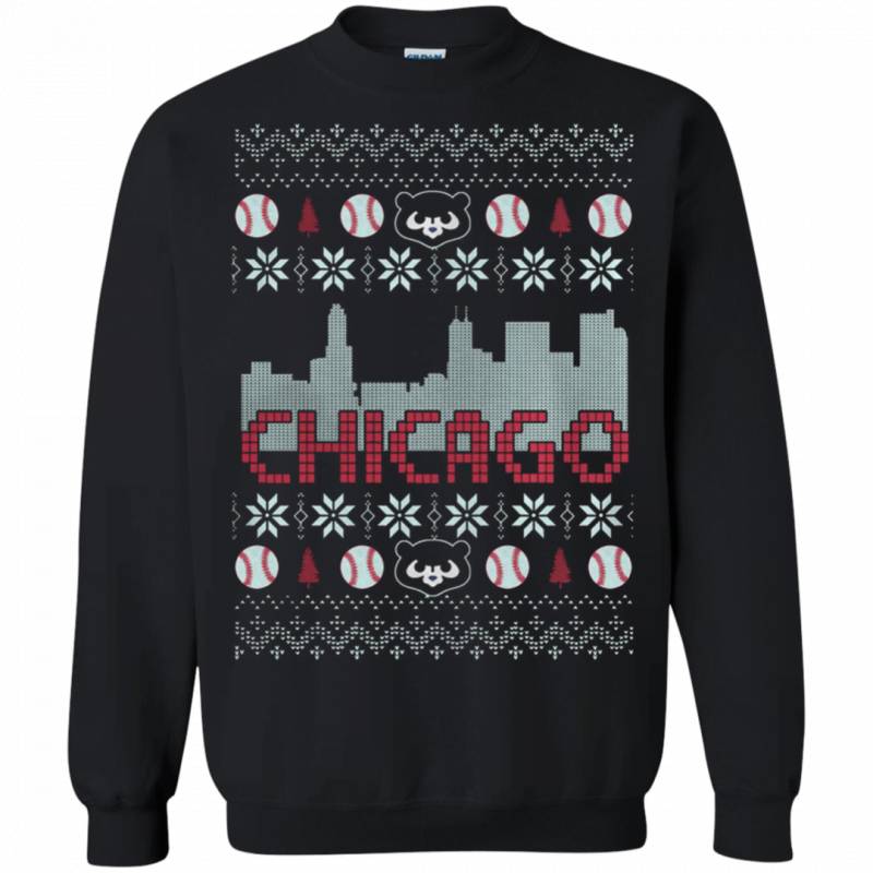 Chicago Cubs ugly christmas sweater