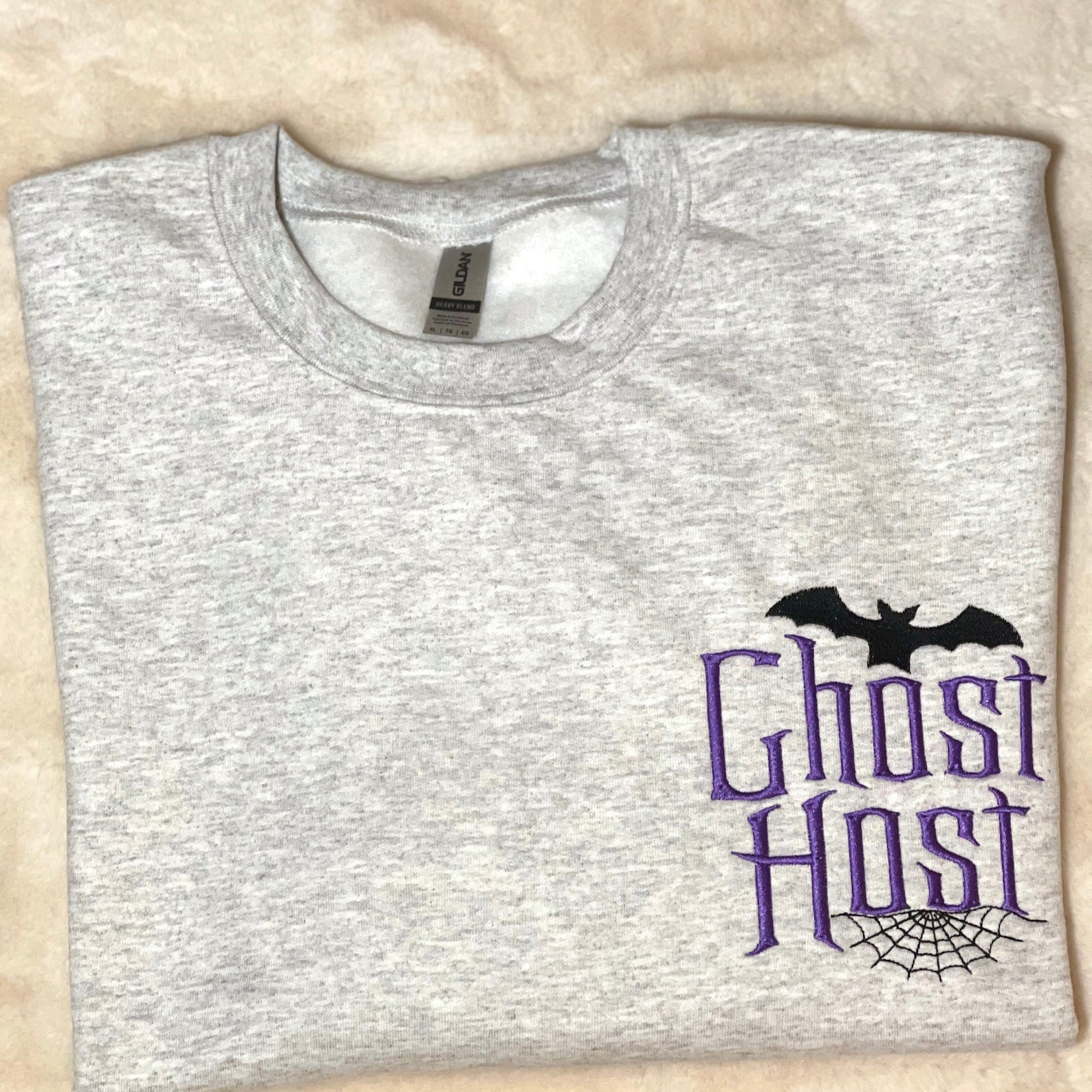 Ghost Host Embroidered Sweatshirt 2D Crewneck Sweatshirt All Over Print Sweatshirt For Women Sweatshirt For Men Sws2847