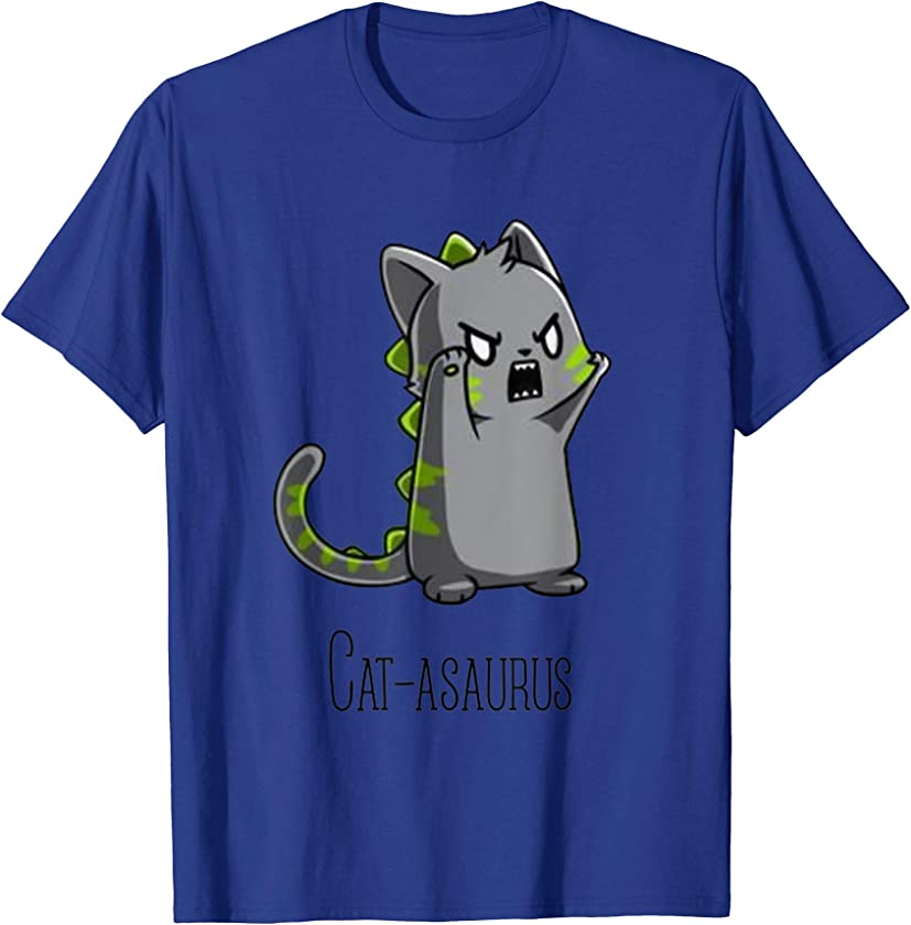 Catasaurus Kitten Kitty Dinosaur T-Rex Dino Funny Cat Lovers T-Shirt