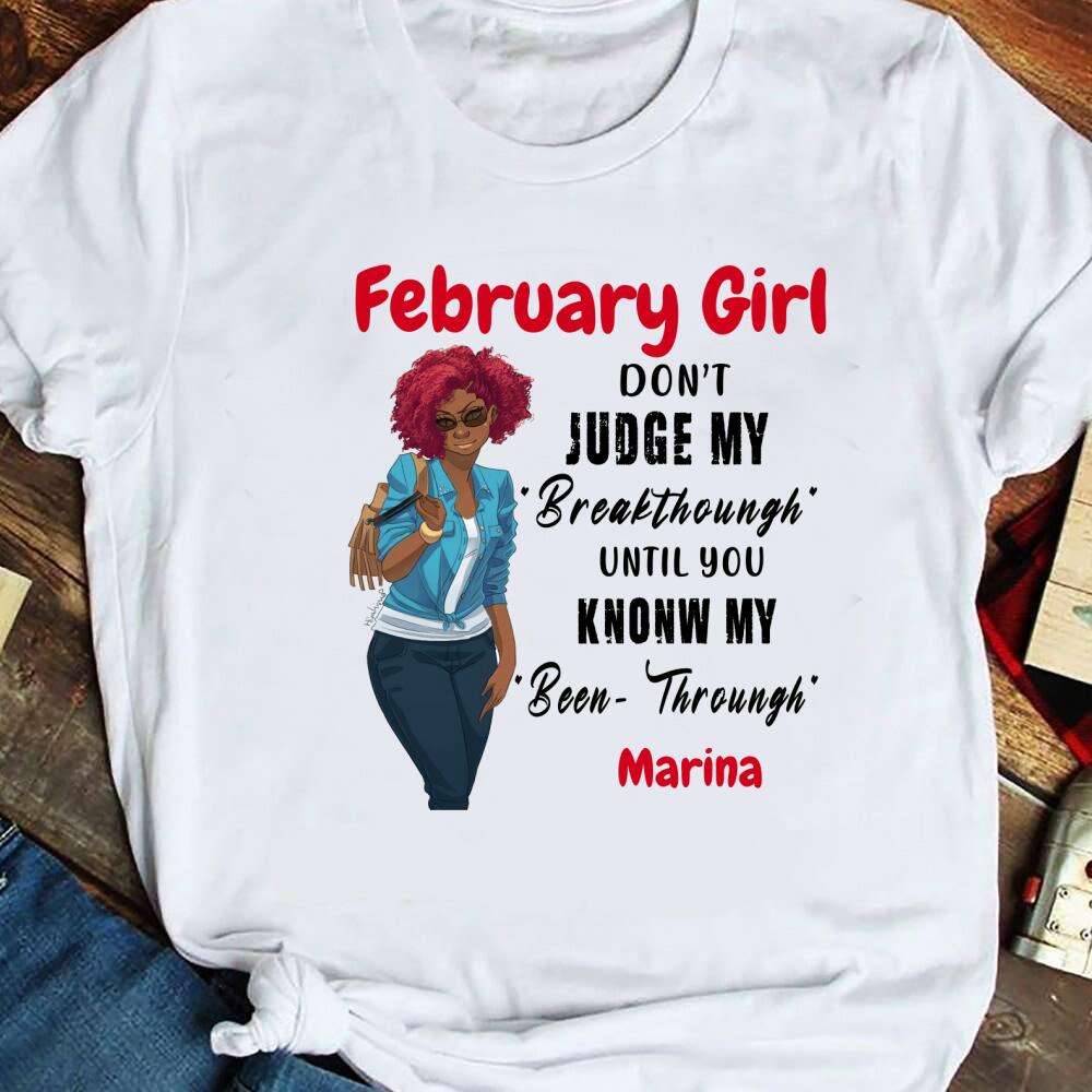 Personalized Black Girl Don’t Judge Me- Standard T-shirt