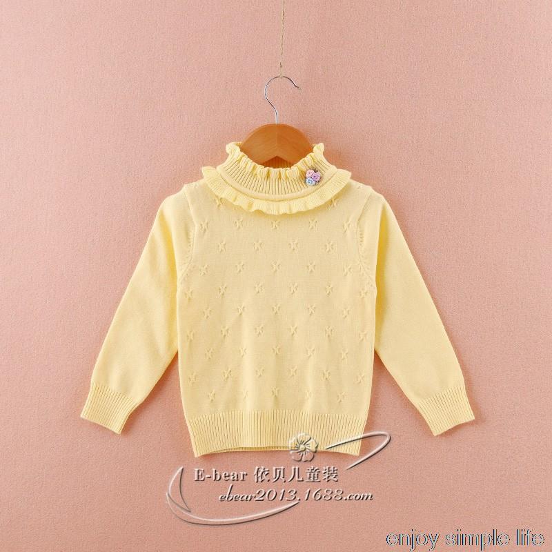 2020 new winter sweaters girls’ fashion flower sweaters high quality children clothes Y1222 alx