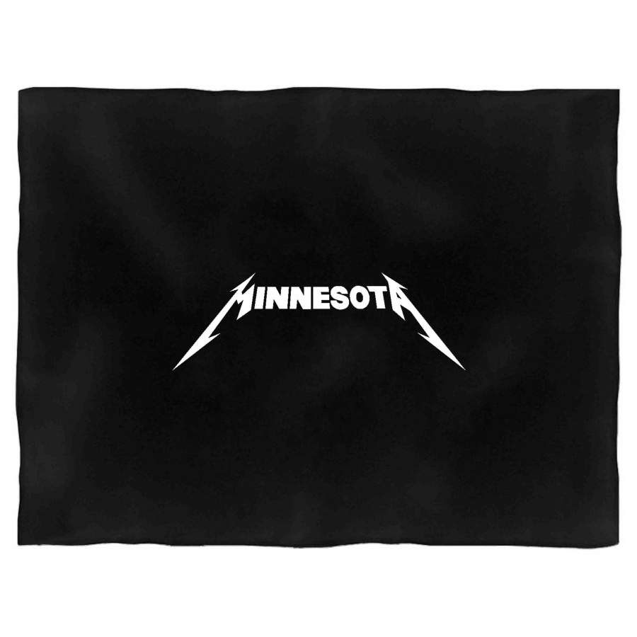 Minnesota Metallica Logo Blanket