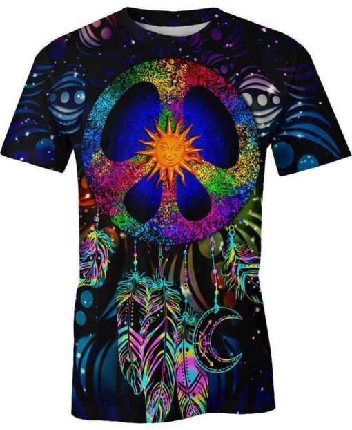 Hippie Dream 3D All Over Printed Shirt For Hippie Lovers, Hippie Style 3D Shirts, Gift For Hippie