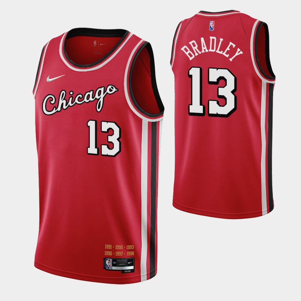 Chicago Bulls Tony Bradley 13 NBA 2021-22 City Brandedition Red Jersey Gift For Bulls Fans