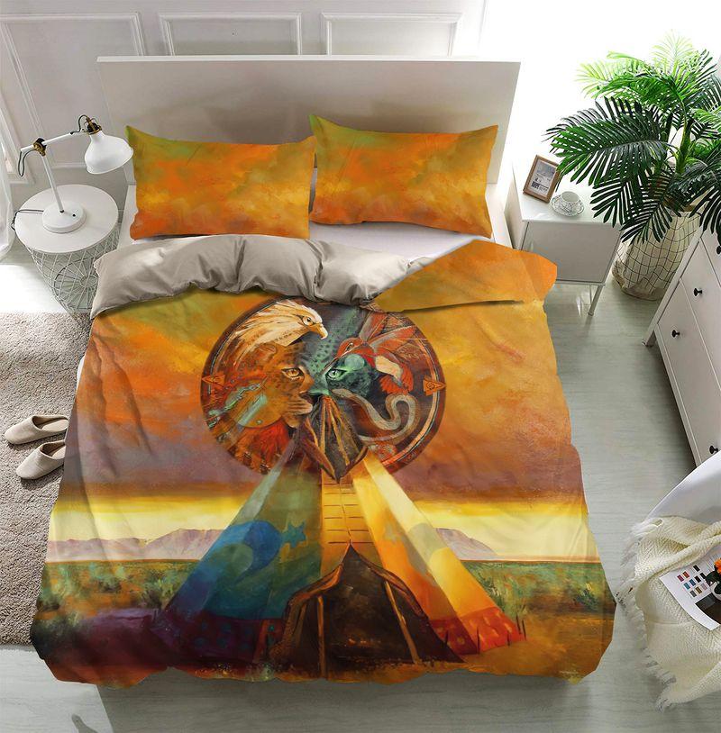 Apayprint- Native American Leopard 3D All Over Printed Bedding Set