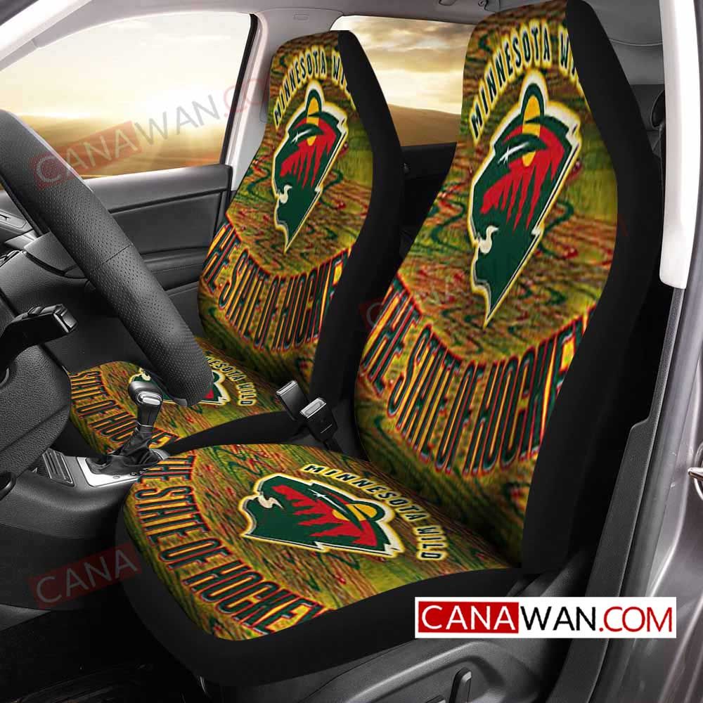 Minnesota Wild Style038 3D Customized Personalized Car Seat Cover