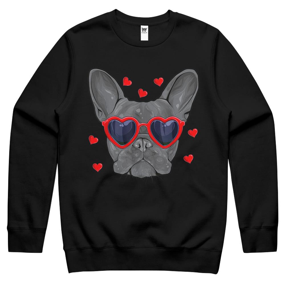 Funny French Bulldog Valentine’S Day French Bulldog Lover Crewneck Sweatshirt