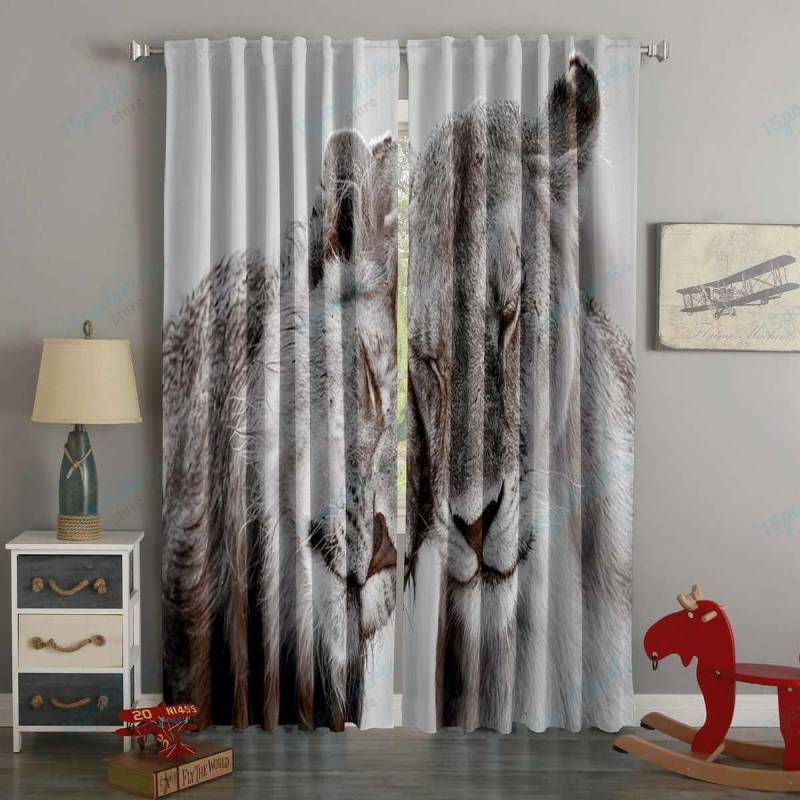 3D Printed Lion Style Custom Living Room Curtains