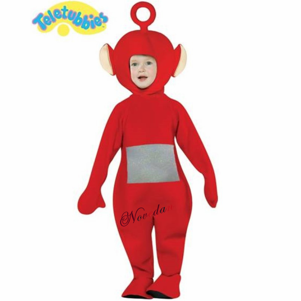 Teletubbies Costume Kids Child Cosplay Dipsy Laa-Laa Po Tinky Winky Onesies Christmas Pajamas Pyjamas Anime Halloween Costume alx