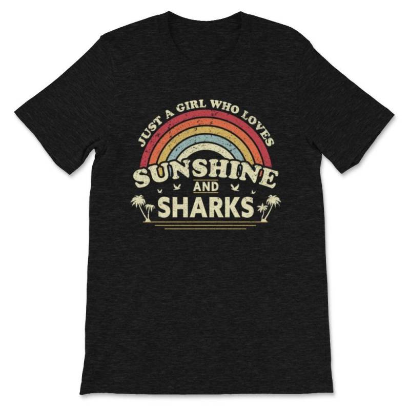 Shark Graphic. Just A Girl Who Loves Sunshine Premium Unisex T-Shirt