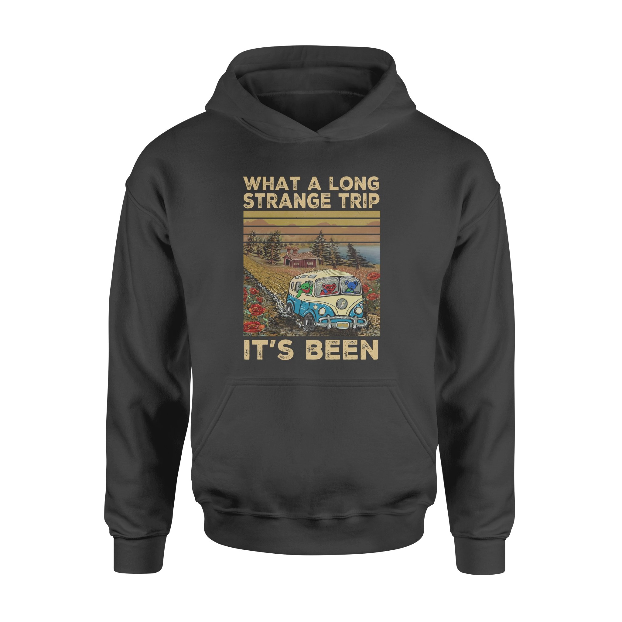 What A Long Strange Trip Its Been Grateful Dead Hippie Car For Fan – Premium Hoodie