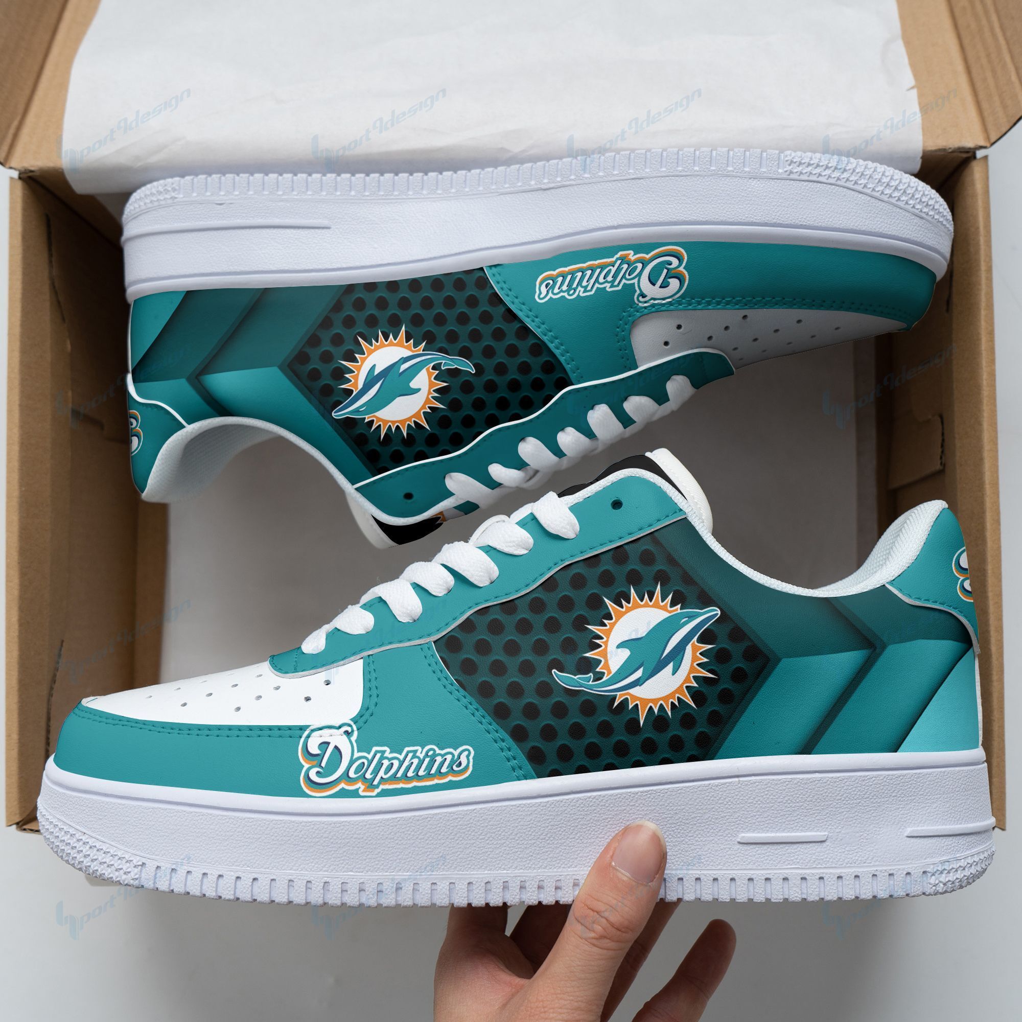 Miami Dolphins Af1 Shoes 221