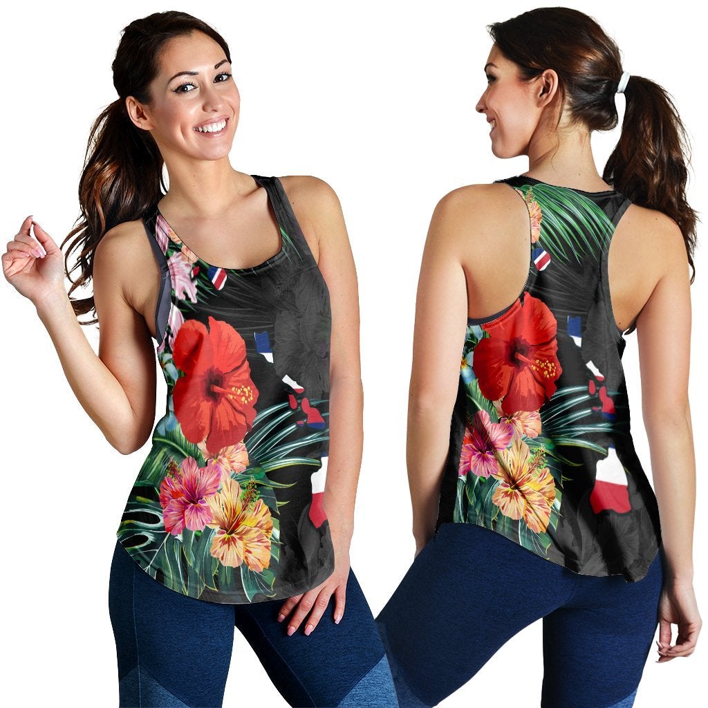 Hawaii Map Flag Hibiscus Polynesian Racerback Tank Ah Ha72770