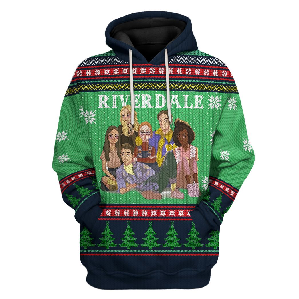 Casespring 3D Custom Riverdale Ugly Christmas Sweatshirt Apparel