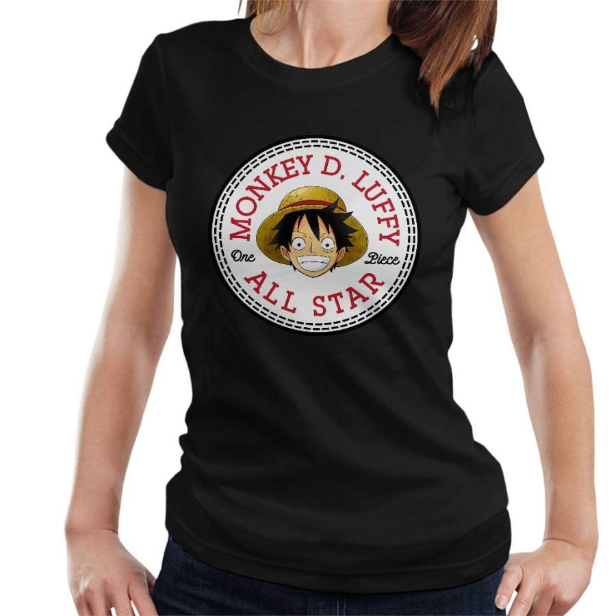 Monkey D Luffy One Piece Converse All Star Women’s T-Shirt