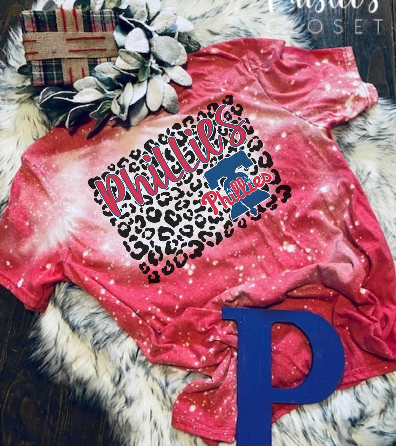 Phillies Leopard Print Shirt