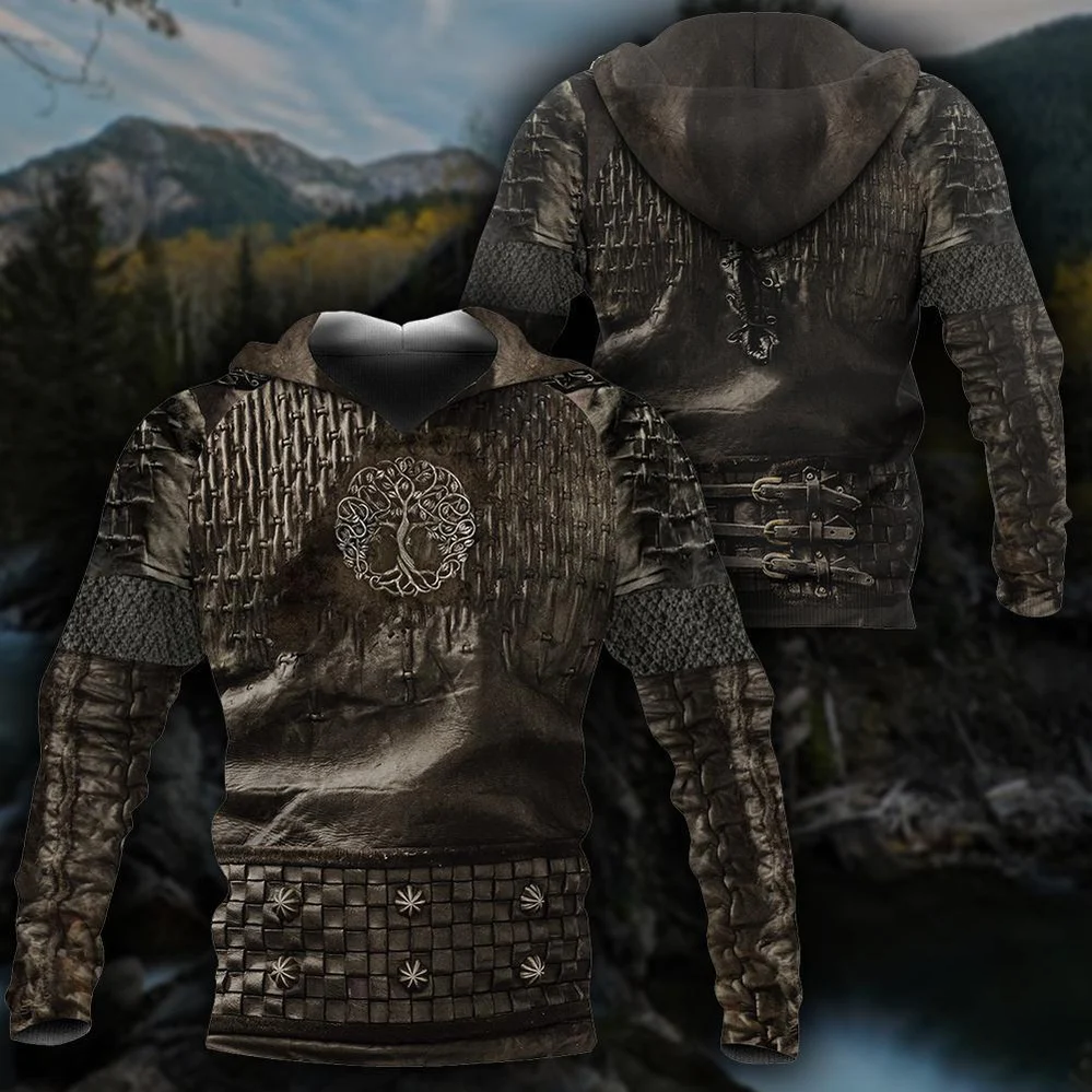 Tree Of Life Irish Armor Knight Warrior Chainmail Shirts For Men And Women, St Patrick’S Day Hoodie