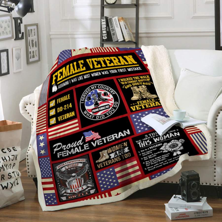Custom Blankets Veteran Blanket – Fleece Blanket