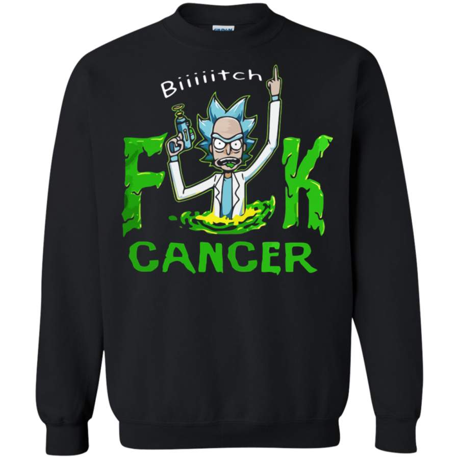 AGR Rick And Morty Fuk Cancer Bitch Sweatshirt