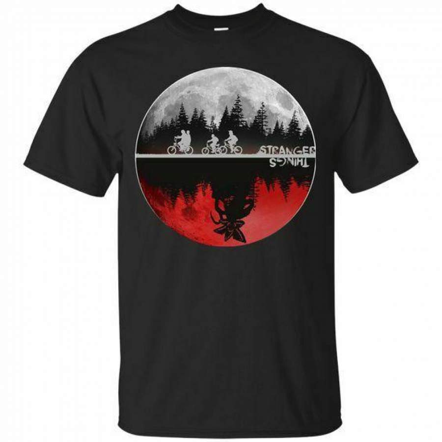 Stranger Things Moon T-Shirts Cotton Size S-3XL  Men’s Clothing