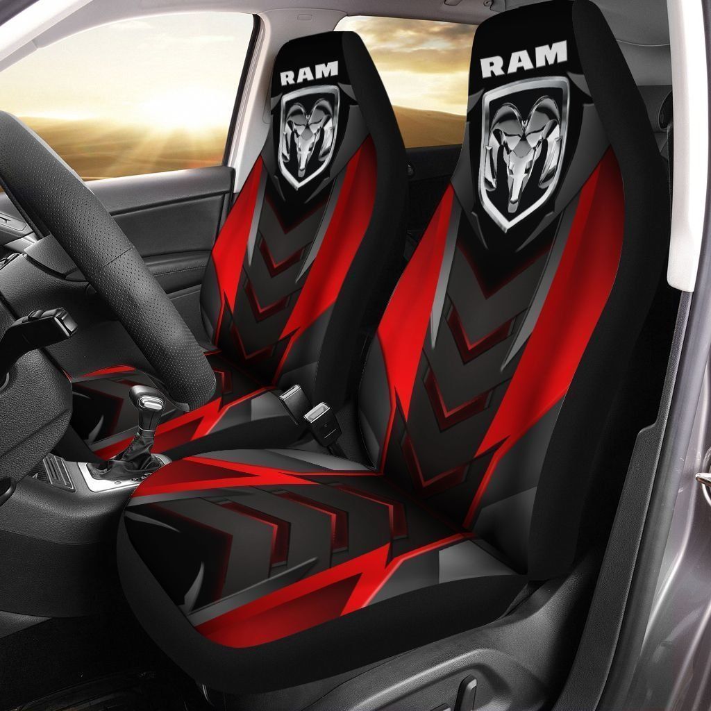 Ram  Car Seat Cover (Set Of 2) Ver 2 (Red)