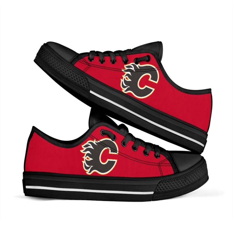 Calgary Flames Sneakers Low Top Shoes