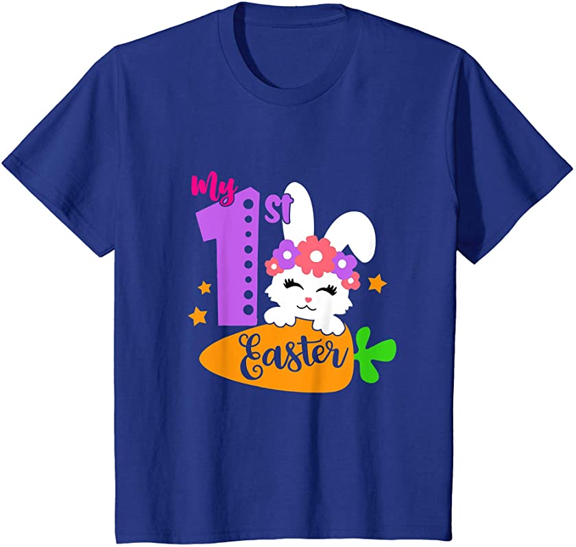 Kids My 1st Easter Little Miss Bunny Easter Day Gift For Girl T-Shirt