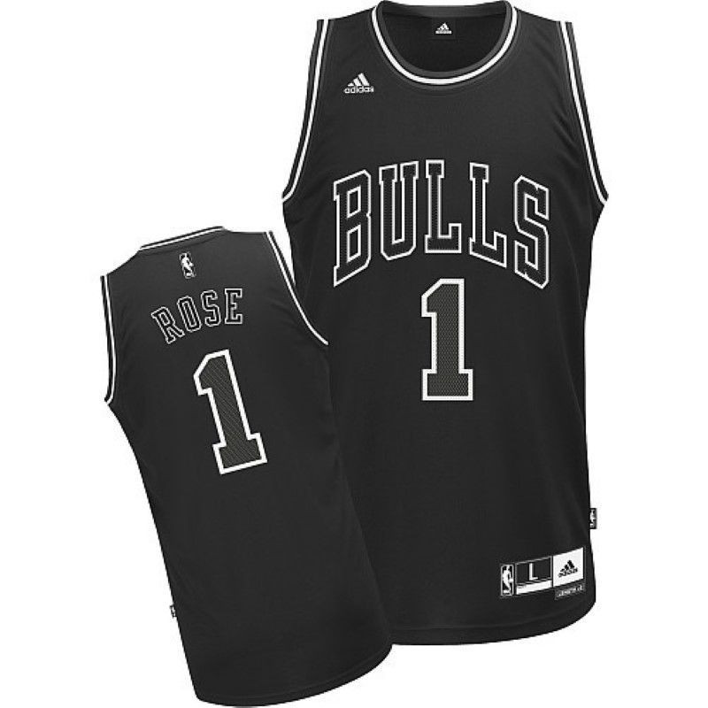 Chicago Bulls Derrick Rose #1 NBA 2020 New Arrival Black Jersey