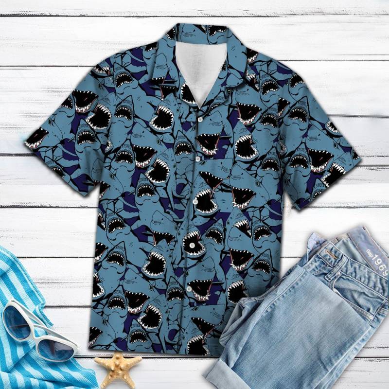 Shark Funny Group TY2007 – Hawaiian Shirt