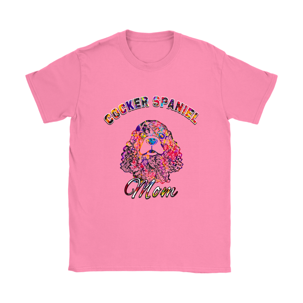 Colorful Cocker Spaniel Mom T-Shirts & Hoodies