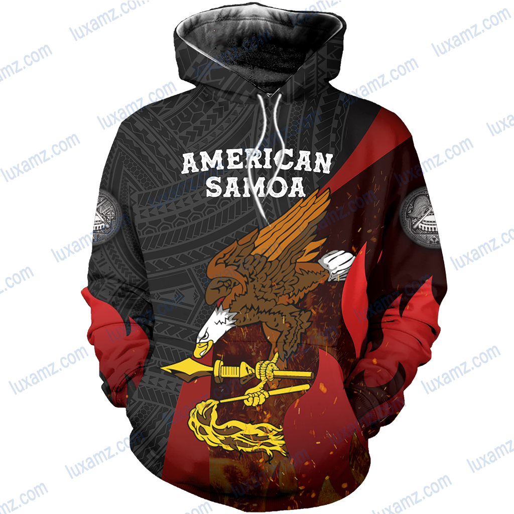 American Samoa Polynesian Eagle Fire All Over Print