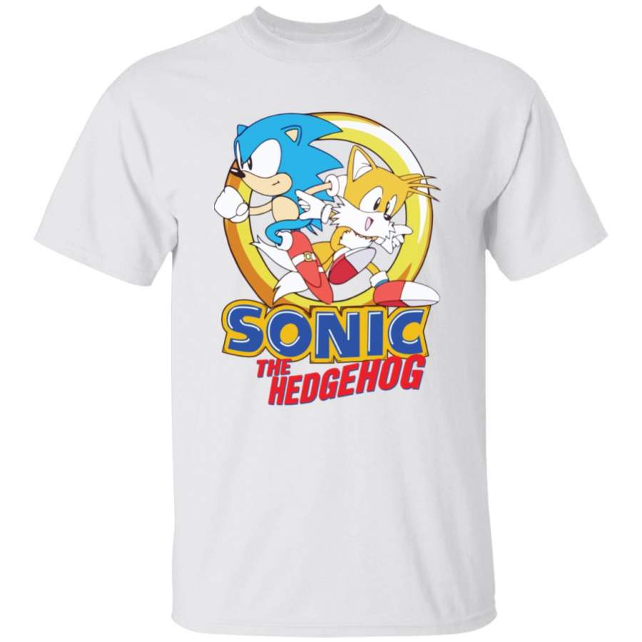 Sonic the hedgehog shirt SEGA Boys Sonic The Hedgehog & Tails t shirt black brown