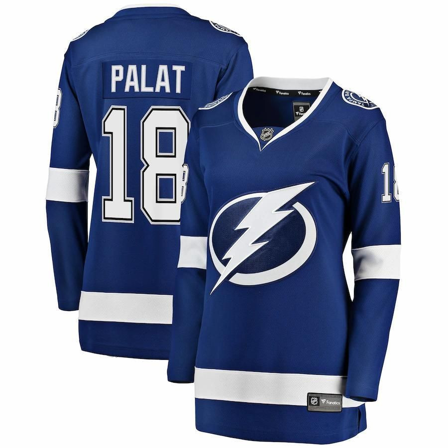 Ondrej Palat Tampa Bay Lightning Fanatics Branded Wobreakaway Player Blue 3D Jersey