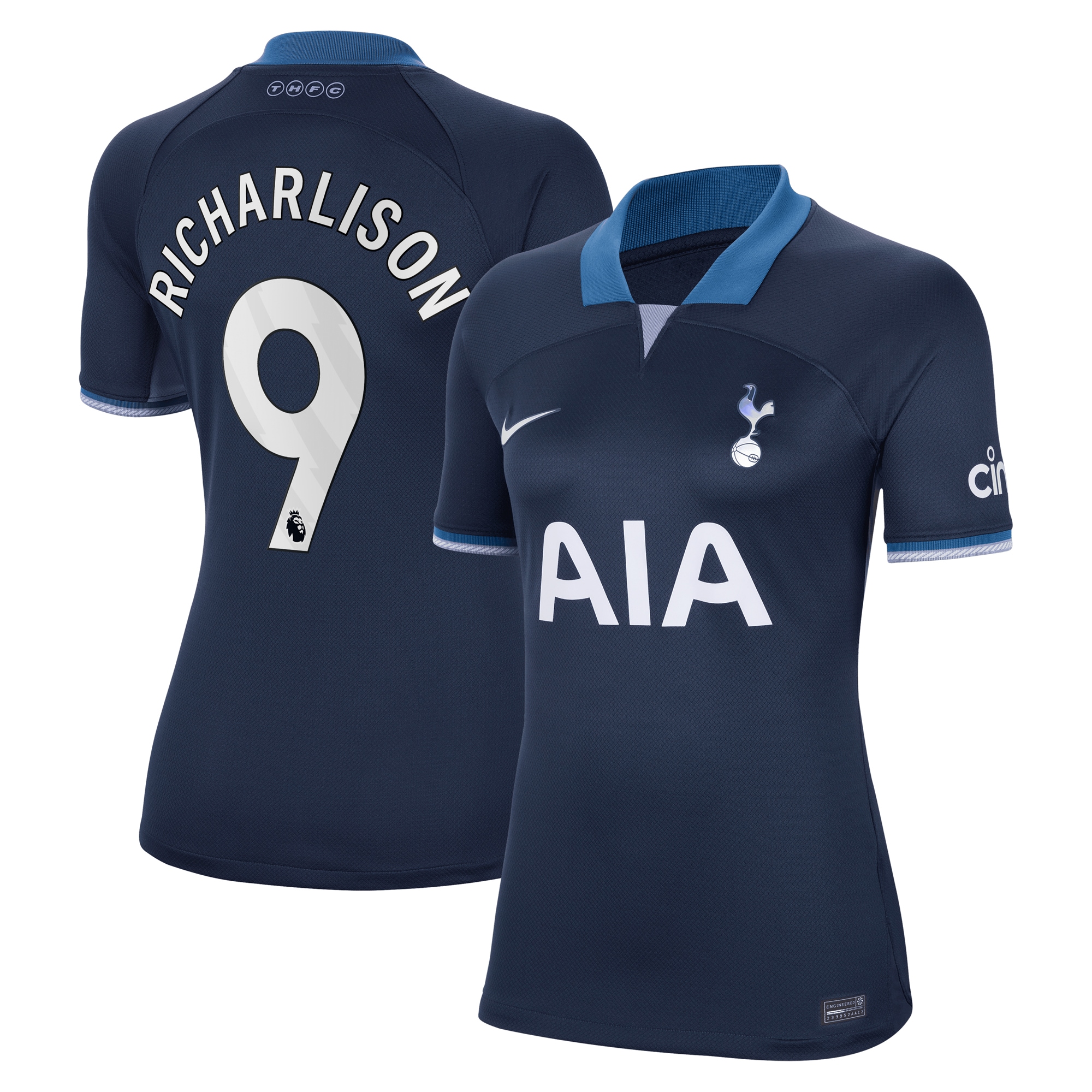 Richarlison Tottenham Hotspur Women's 2023/24 Away Stadium Replica Player Jersey – Navy