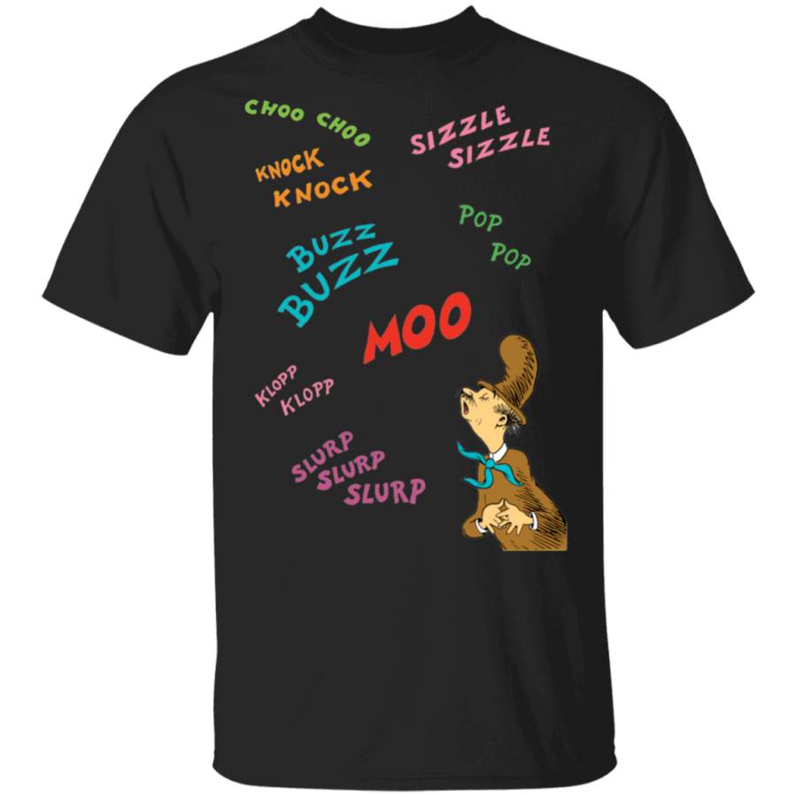 Dr. Seuss Mr. Brown Sounds T-shirt T-shirt Long Hoodie Black - ReadingLLC