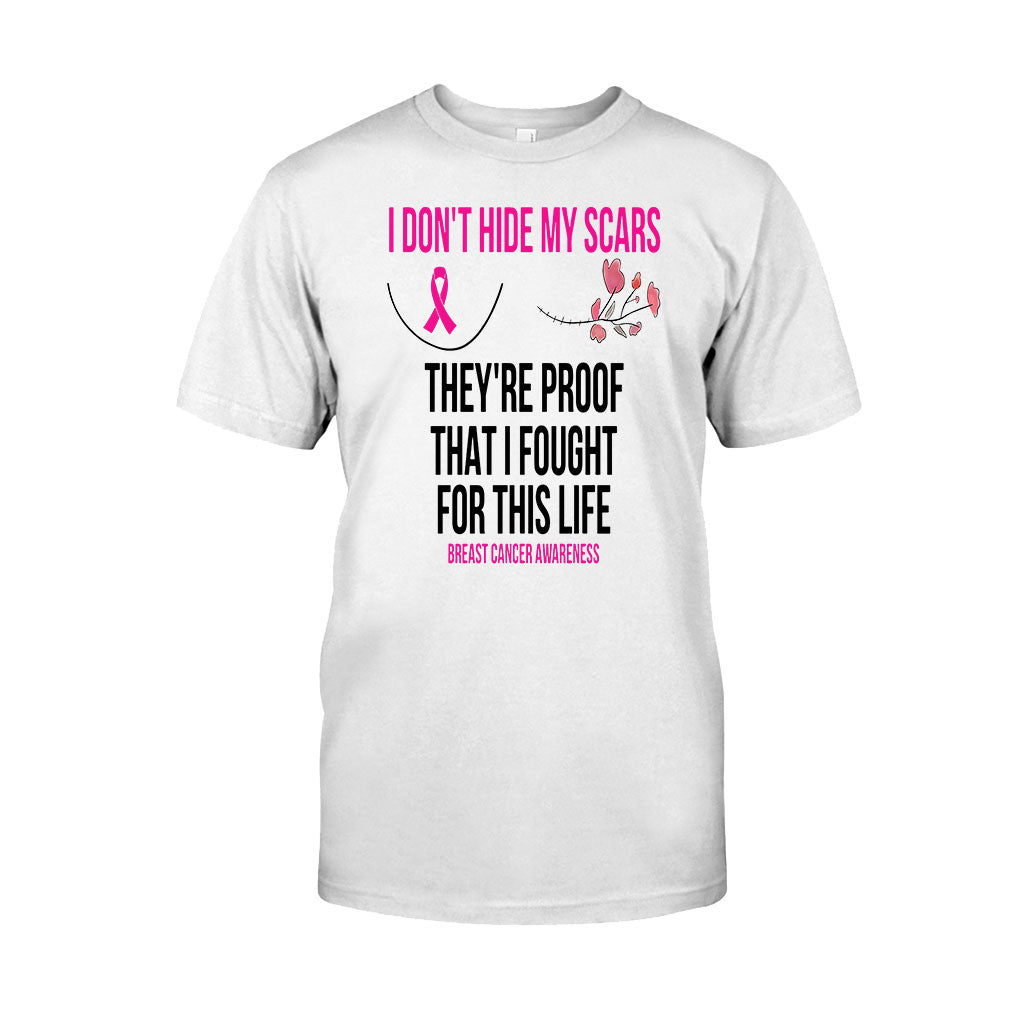 I Don’T Hide My Scars – Breast Cancer Awareness Shirts