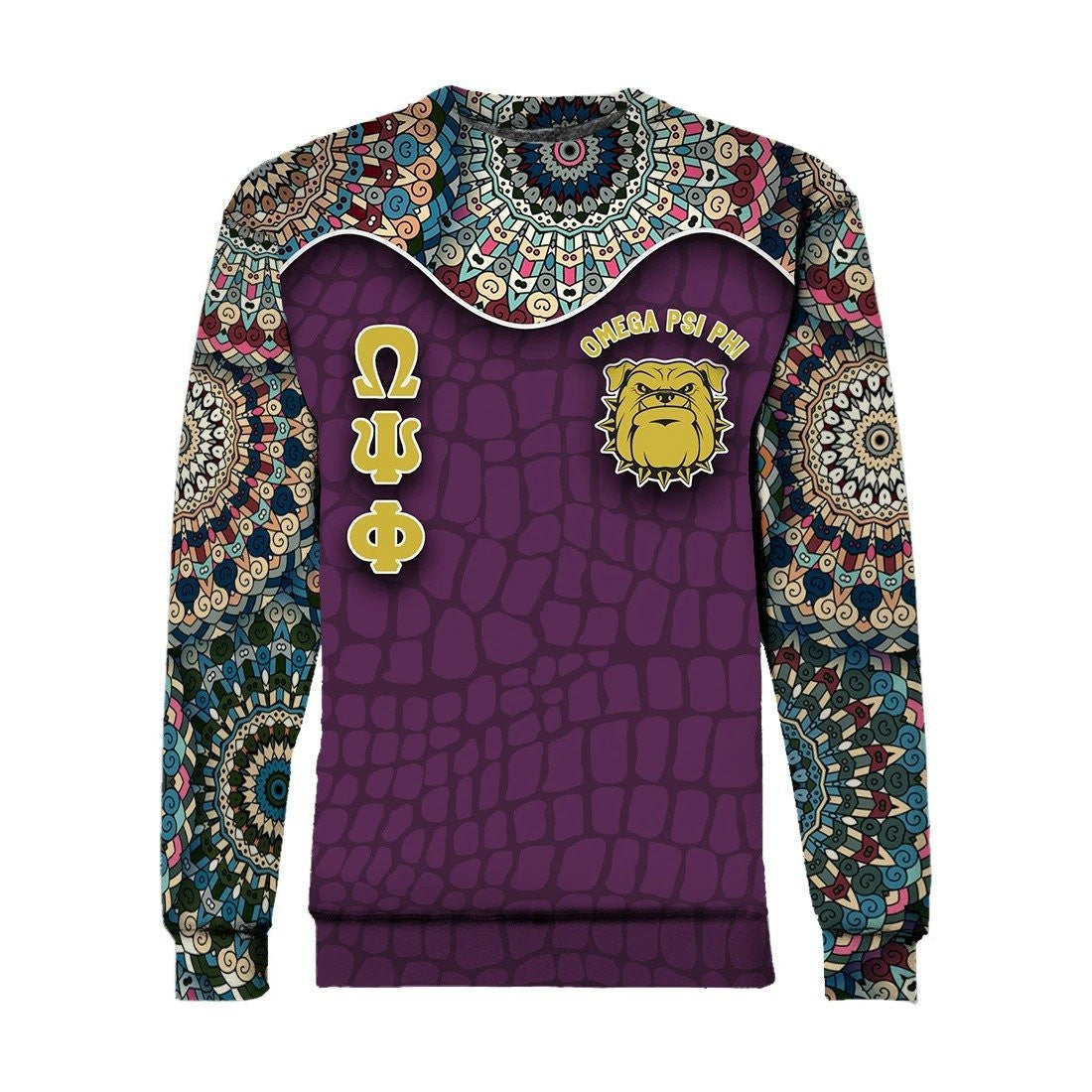 Fraternity Sweatshirt – Omega Psi Phi Mandala Crewneck Sweatshirt