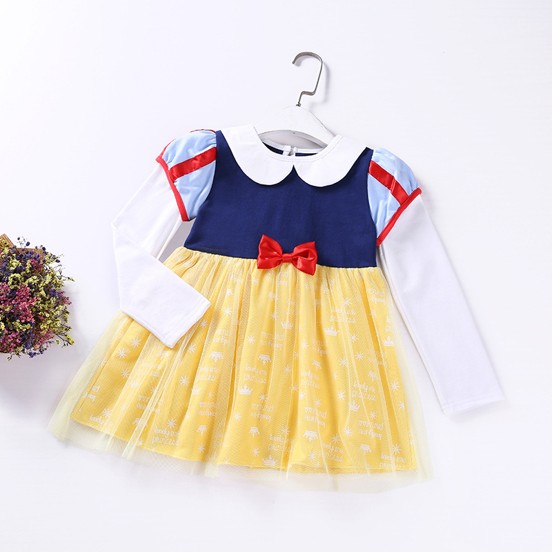 Baby Girls Little Mermaid Dress Toddler Girl Snow White Princess Dress Christmas Costume Halloween Girls Dress Kids Dresses alx