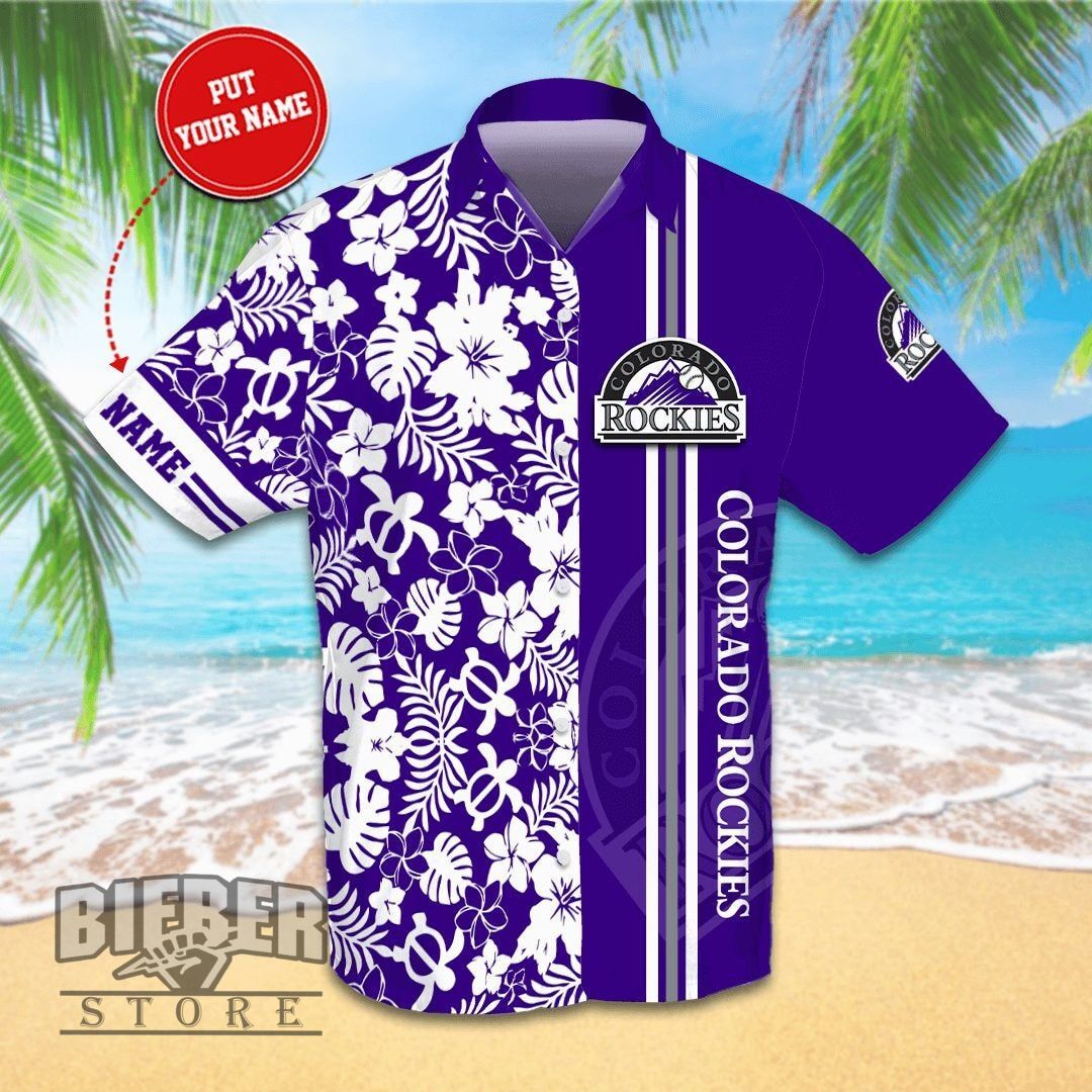 Personalized Colorado Rockies Hawaii Shirts Short Beach Ha86619