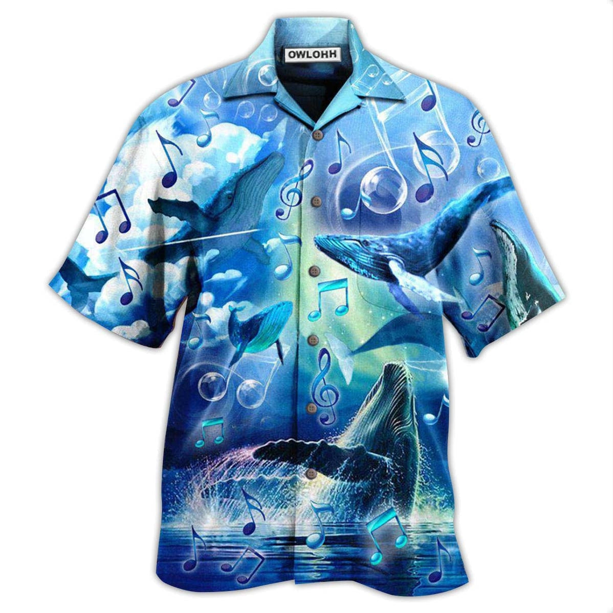 Whale Dancing In The Melody Of The Blue Sea – Hawaiian Shirt