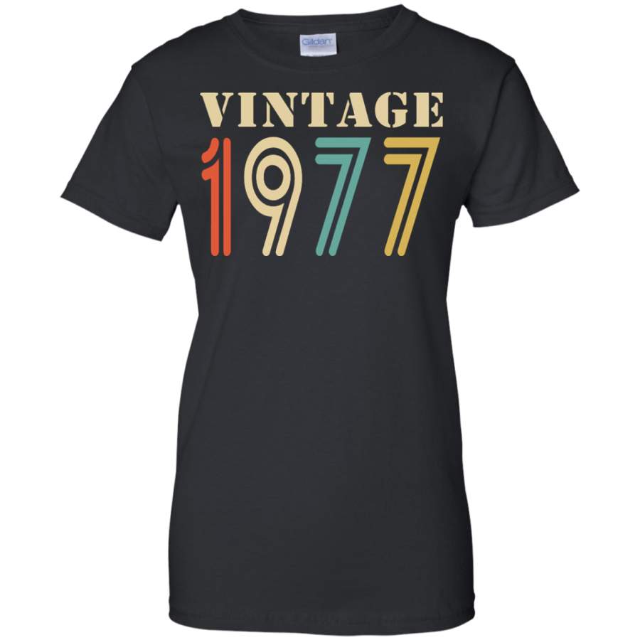 Vintage 1977 – 40th birthday gift Ladies’ T-Shirt