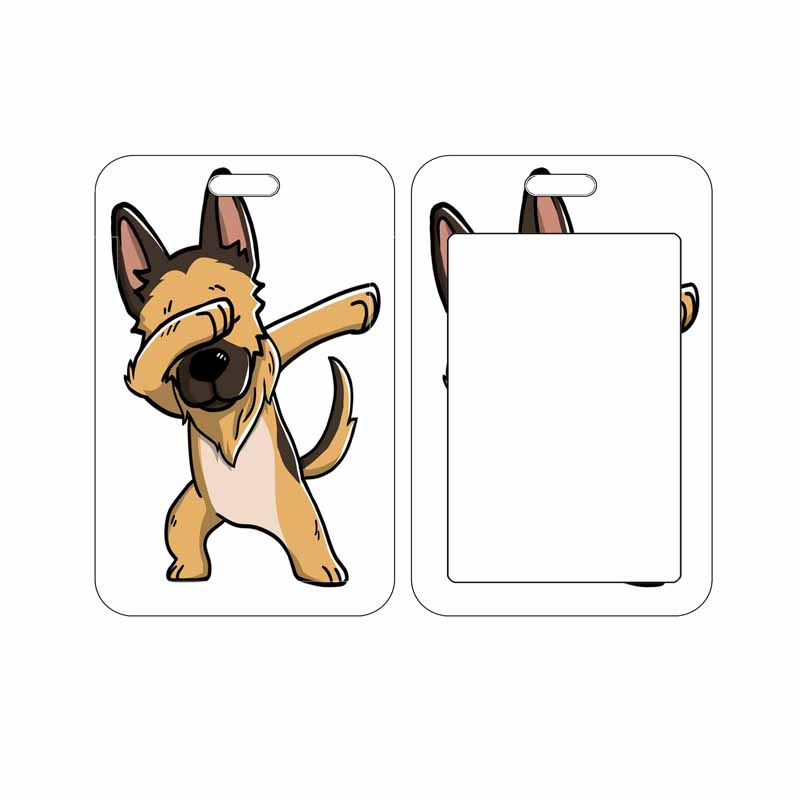 Puppy Pattern Name Card Cover Cute ID Card Case Student Bus Bank Card Holder Card Container alx