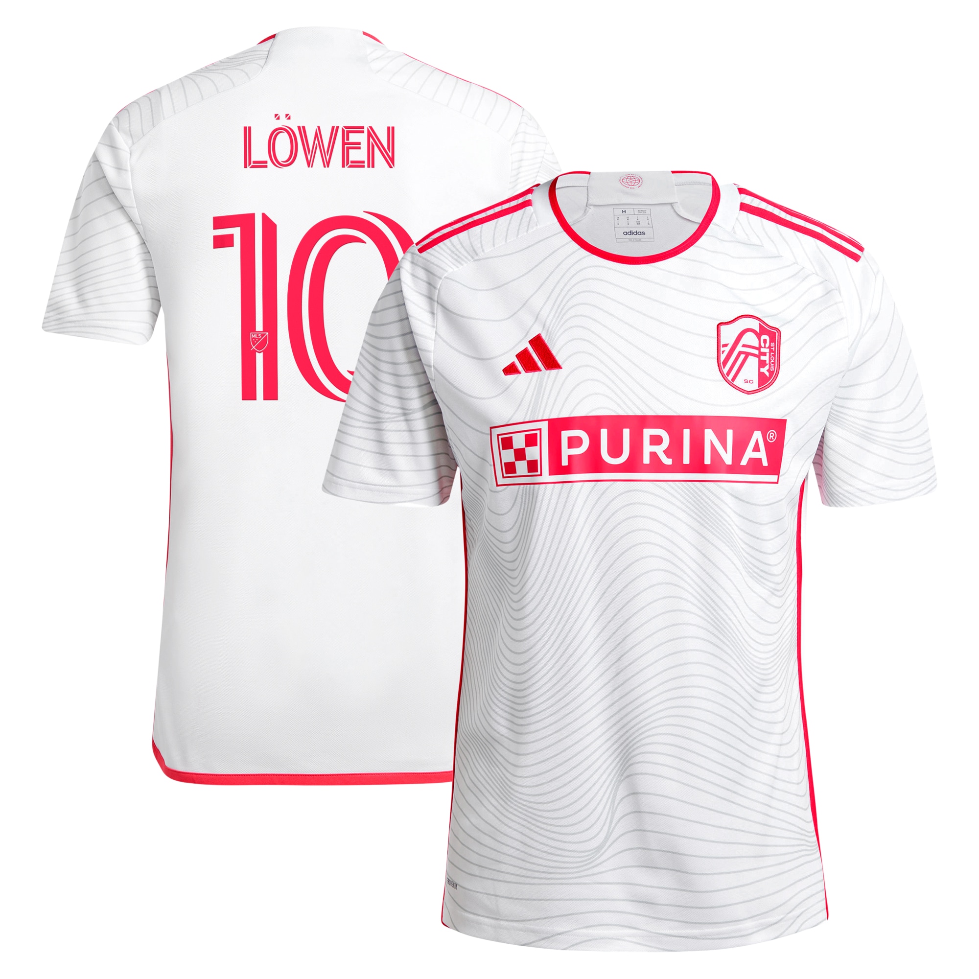 Eduard Löwen St. Louis City SC 2024 The Confluence Kit Replica Player Jersey – White