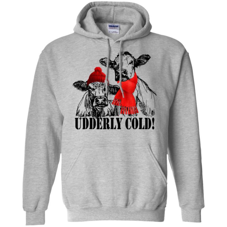 AGR Udderly cold – Cow shirt hoodie